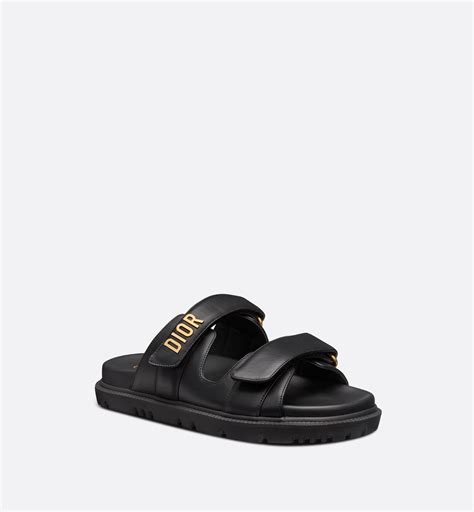 dior kappa slides|Dioract Slide Black Lambskin .